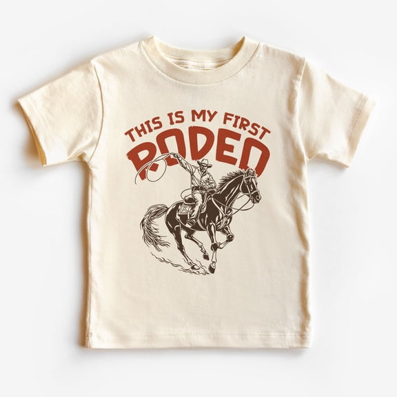 This Is My First Rodeo Toddler Shirt Cute Western Birthday Shirt For Kids Boho Toddler & Youth Tee TODDLER SHORT SLEEVE TEE BELLA CANVAS 3001T