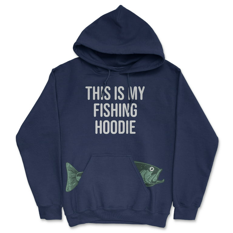 This Is My Fishing Hoodie With Fish in Pocket Unisex Hooded