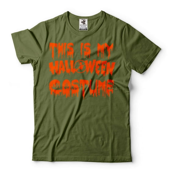 This Is My Halloween Costume Shirt Halloween Shirts Halloween Costume Halloween Party Shirt (Medium Military Green)