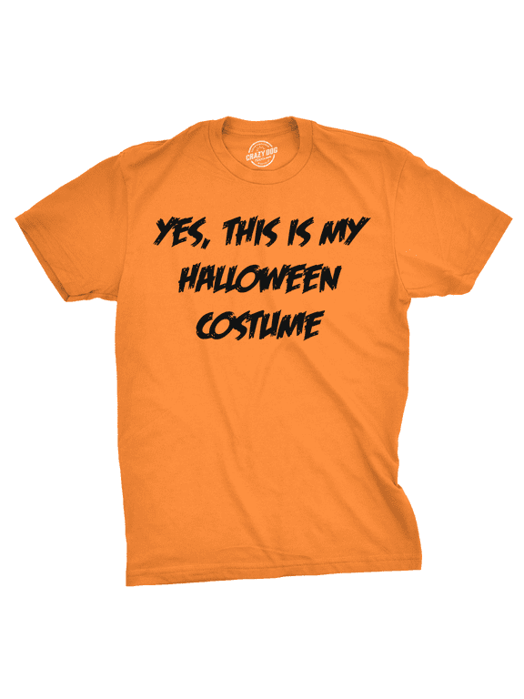 This Is My Halloween Costume T Shirt Funny Fake Parody Text Joke Tee Graphic Tees