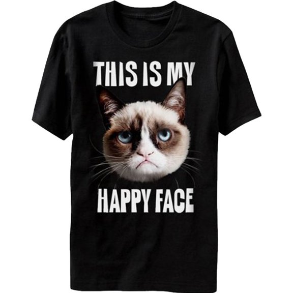 This Is My Happy Face Grumpy Cat T-Shirt