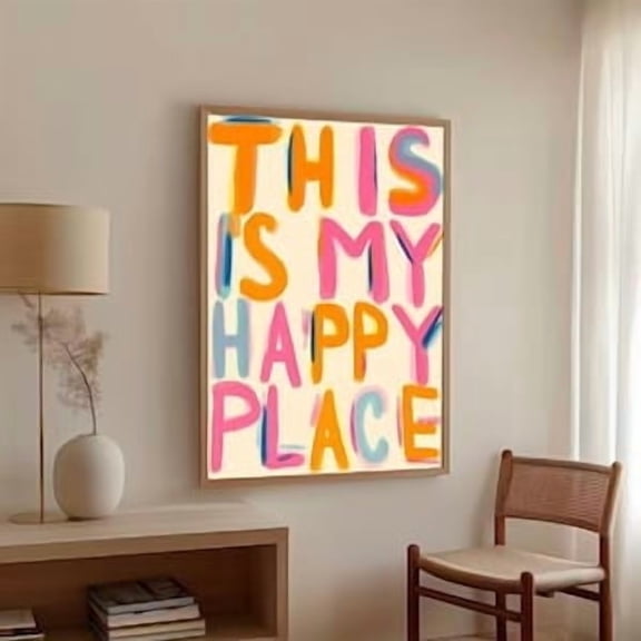 This Is My Happy Place Poster, Poster Home Decor , Poster Print Only