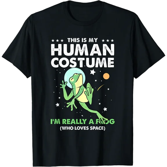 This Is My Human Costume Frog Astronaut T-Shirt, Unisex T-Shirt