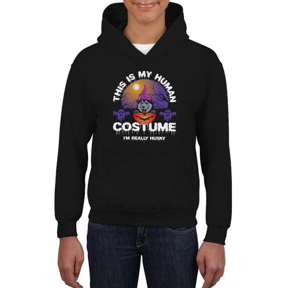This Is My Human Costume. Husky Hoodie Juniors -Image by Shutterstock,  Large