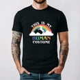 thumbnail image 1 of This Is My Human Costume I Am Really A Unicorn Funny Retro Graphic Unisex T-Shirt, for men & women, up to size 5XL., 1 of 2