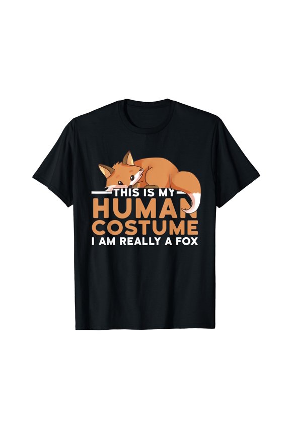This Is My Human Costume I'm Really A Fox Halloween T-Shirt