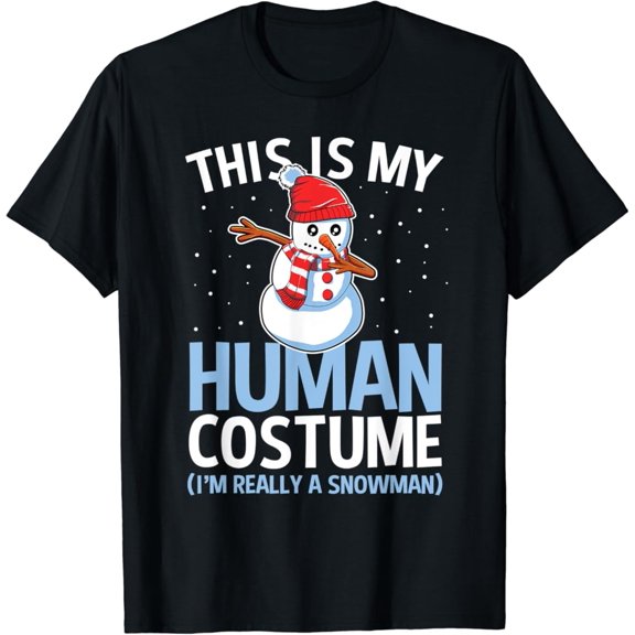 This Is My Human Costume I'm Really A Snowman T-Shirt Tshirt All Size S-5XL