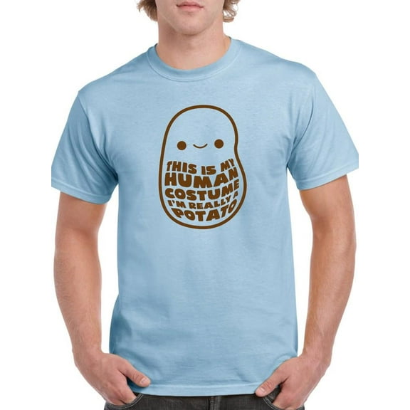 This Is My Human Costume. Potato T-Shirt Men -Smartprints Designs, Male 3X-Large