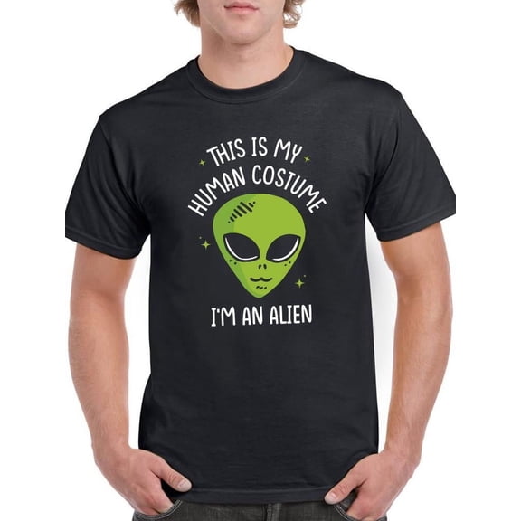 This Is My Human Costume. T-Shirt Men -Smartprints Designs, Male Large