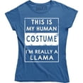 thumbnail image 1 of This Is My Human I'm Really A Llama - Funny Women's T-Shirt, 1 of 4