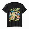 thumbnail image 1 of This Is My Lazy 90s Costume T-Shirt Retro Vibes Tee, 1 of 3