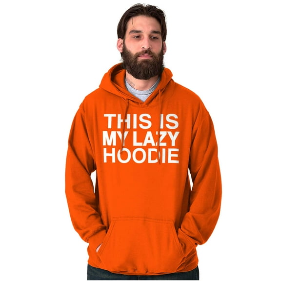 This Is My Lazy Hoodie Slacker Unisex Plus Fleece Graphic Hoodie Brisco Brands 3X