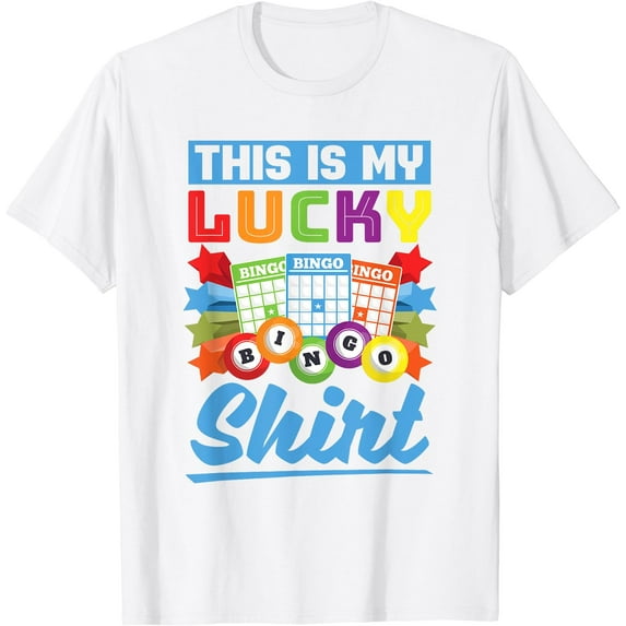 This Is My Lucky Bingo Shirt Bingo Player Funny Bingo T-Shirt