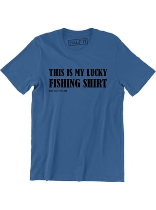 Men's Angling T-shirt's - Lucky Fishing T-shirt, Do Not Wash