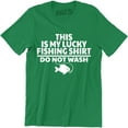 thumbnail image 1 of This Is My Lucky Fishing Do Not Wash Funny Fishing Men's T-Shirt, 1 of 4