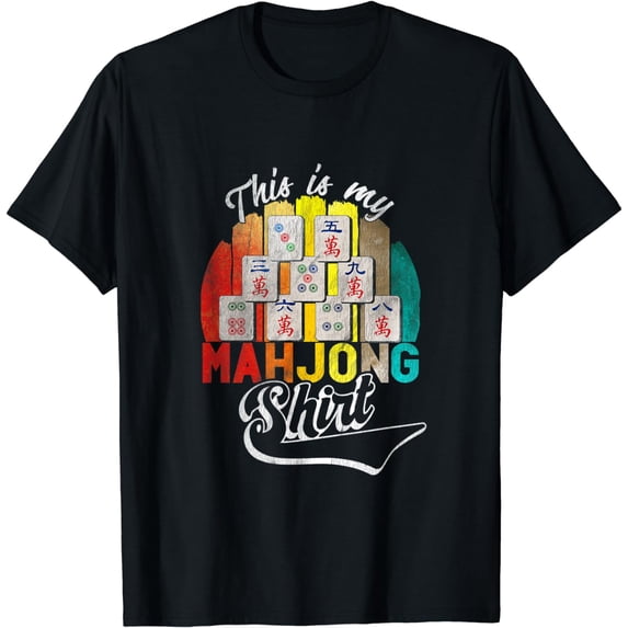This Is My Mahjong Shirt Mahjong Player Retro T-Shirt