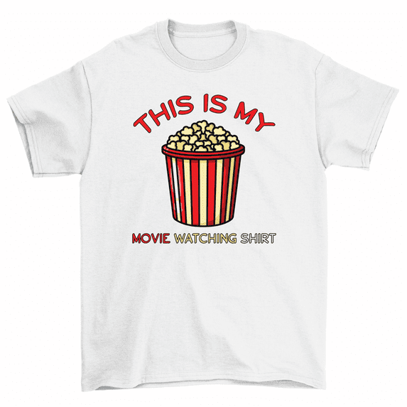 This Is My Movie Watching Shirt Popcorn T-Shirt Men Women