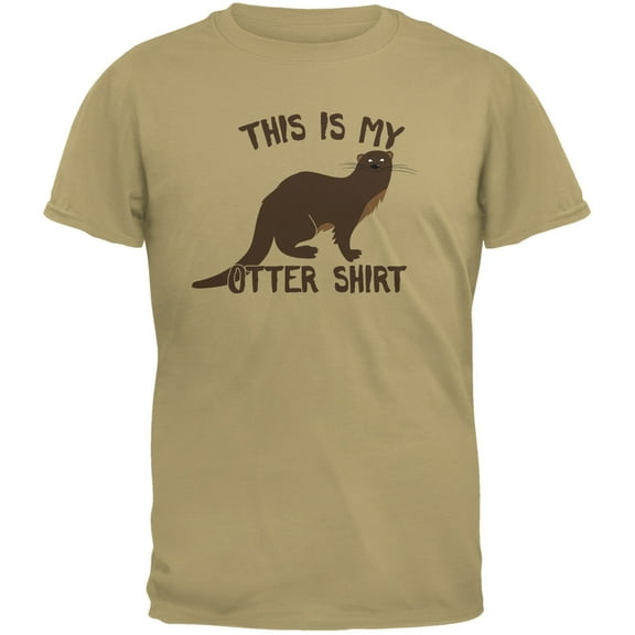 This Is My Otter Shirt Tan Adult T-Shirt - Large