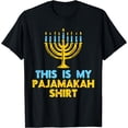 thumbnail image 1 of This Is My Pajamakah Shirt Menorah Hanukkah Pajamas Chanukah T-Shirt, 1 of 3