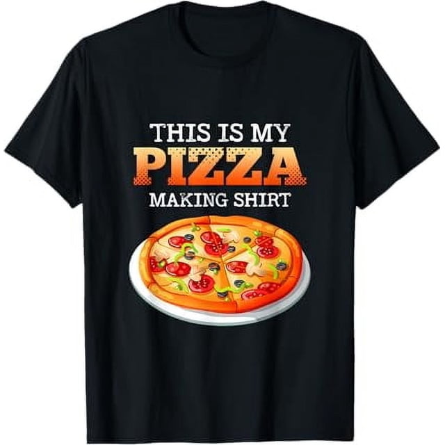 This Is My Pizza Making Design Slice Mushroom Tomato Sauce TShirt