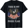 thumbnail image 1 of This Is My Pride Flag Shirt, American Flag T-Shirt Black 2X-Large, 1 of 4