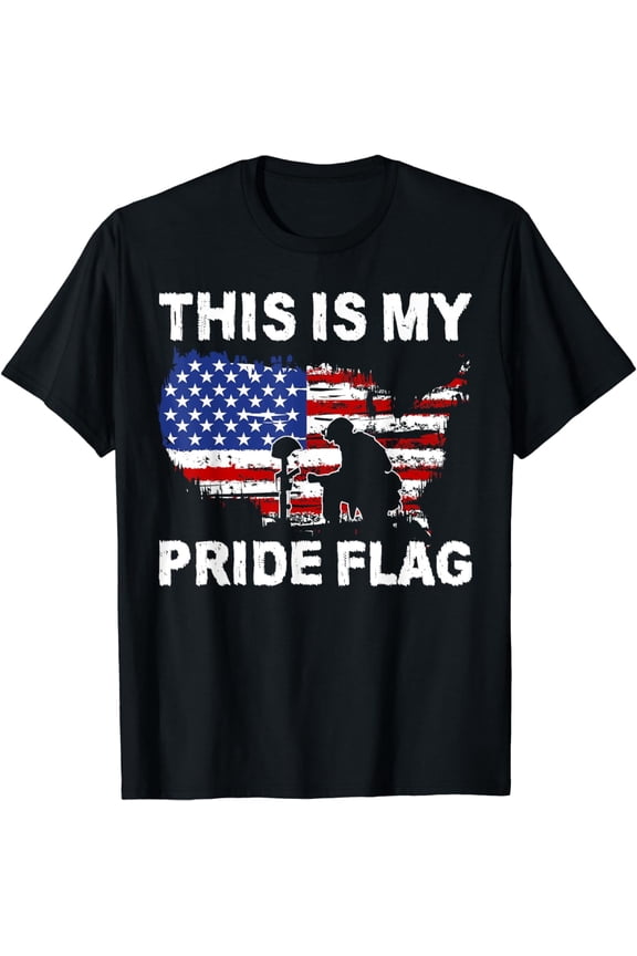 This Is My Pride Flag Shirt, Patriotic American Flag T-Shirt