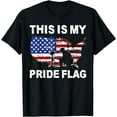 thumbnail image 1 of This Is My Pride Flag Shirt, Patriotic American Flag T-Shirt, 1 of 4