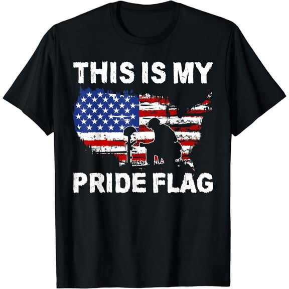 This Is My Pride Flag Shirt, Patriotic American Flag T-Shirt