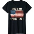 thumbnail image 1 of This Is My Pride Flag USA American 4th of July Patriotic Gift T-Shirt, 1 of 3