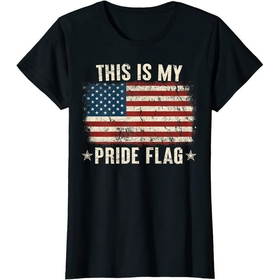 This Is My Pride Flag USA American 4th of July Patriotic Gift T-Shirt