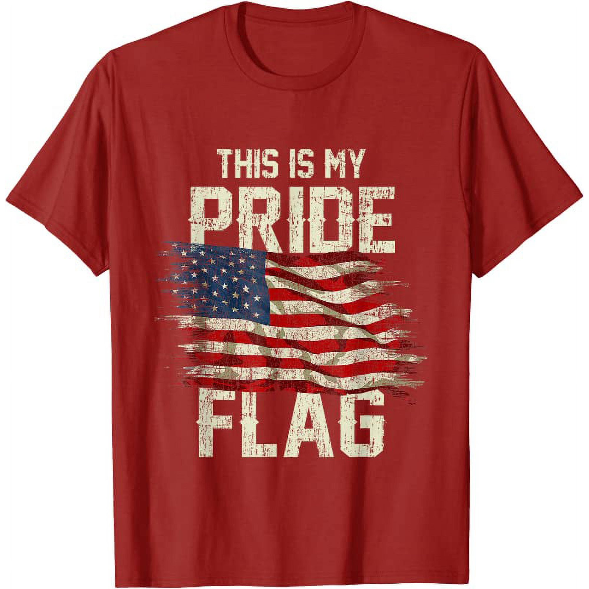 This Is My Pride Flag USA American 4th of July Patriotic Shirt