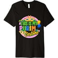 thumbnail image 1 of This Is My Purim Costume Adult Mardi Gras New Orleans NOLA Premium T-Shirt, 1 of 3