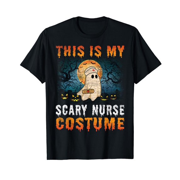 This Is My Scary Nurse Costume Fun Halloween Men Women Girls T-Shirt