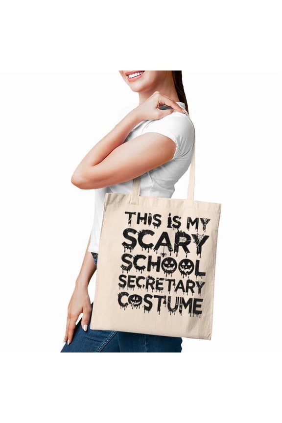 This Is My Scary School Secretary Costume Funny Halloween Tote Bag