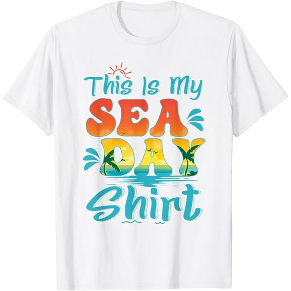 This Is My Sea Day Family Beach Summer Vacation T-Shirt100% cotton