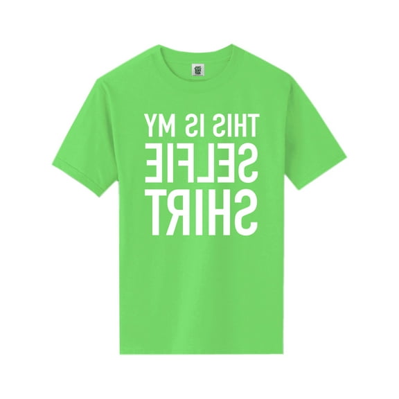 This Is My Selfie Shirt Short Sleeve Neon T-Shirt