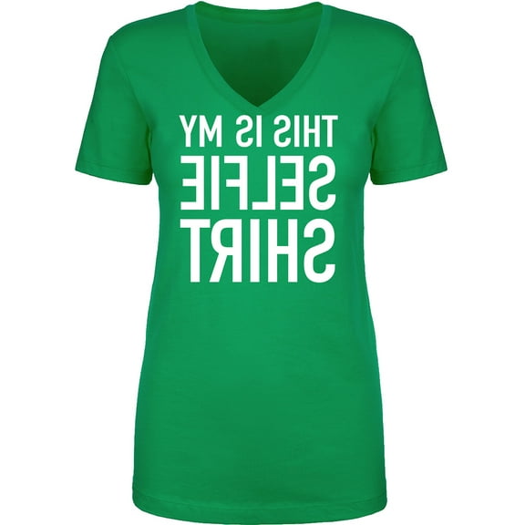 This Is My Selfie Shirt Womens V-Neck T-Shirt