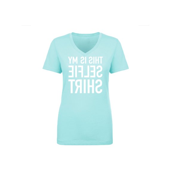 This Is My Selfie Shirt Womens V-Neck T-Shirt