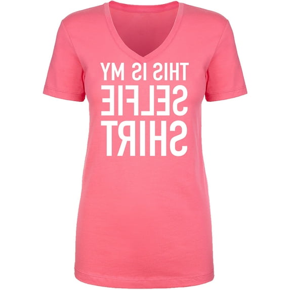 This Is My Selfie Shirt Womens V-Neck T-Shirt