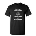 thumbnail image 1 of This Is My Step ladder Sarcastic Humor Graphic Novelty Funny Youth T Shirt, 1 of 1