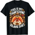 thumbnail image 1 of This Is My Thanksgiving Pajama Shirt Adult Men Women Pjs T-Shirt, 1 of 3