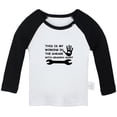 thumbnail image 1 of This Is My Working In The Garage With Grandpa Shirt Funny T shirt For Baby, Newborn Babies T-shirts, Infant Tops, 0-24M Kids Graphic Tees Clothing (Long Black Raglan T-shirt, 18-24 Months), 1 of 4