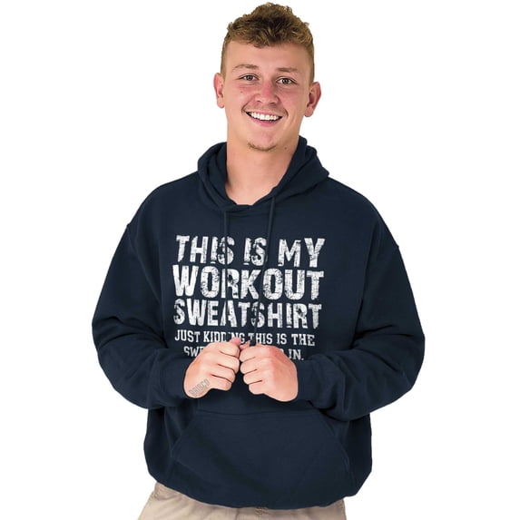 This Is My Workout Just Kidding Nap Unisex Plus Fleece Graphic Hoodie Brisco Brands 5X