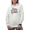thumbnail image 1 of This Is My Year to Sparkle with Leopard Print & Glitters Art Merch Gift, White Hooded Sweatshirt or Hoodie, 3XL, 1 of 5