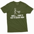 thumbnail image 1 of This Is Not A Good Sign Funny T-Shirt Mens Bad Sign Birthday Gift Humorous Graphic Tee (XX-Large Military Green), 1 of 6