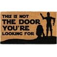 thumbnail image 1 of This Is Not The Door Youre Looking for Mat Star Welcome Doormat Nerdy Decor Geek Nerd 16x24 inch, 1 of 4