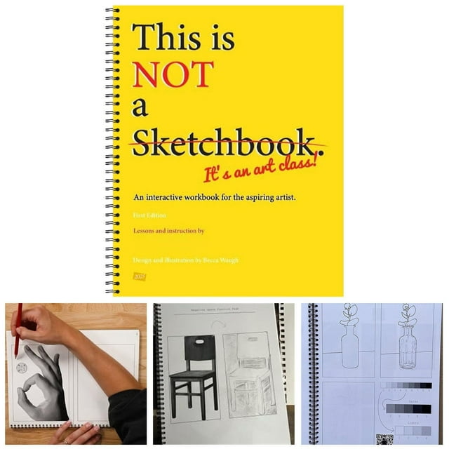 This Is Not a Sketchbook, It's an Art Class - Spiral-Bound Drawing Course, Ages 12+, by TikTok Star Lauren Horn