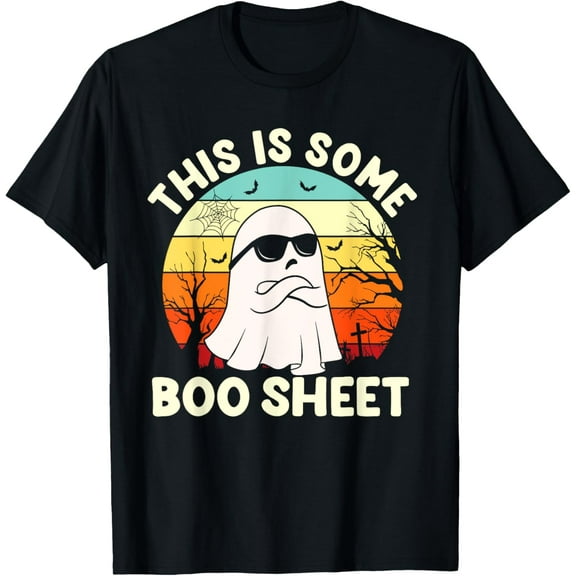 This Is Some Boo Sheet For Men Women Retro Ghost Halloween T-Shirt