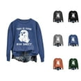 thumbnail image 1 of This Is Some Boo Sheet Halloween Sweatshirts for Women 2025 Crewneck Ghost Funny Novelty Graphic Sweatshirt Pullover, 1 of 4