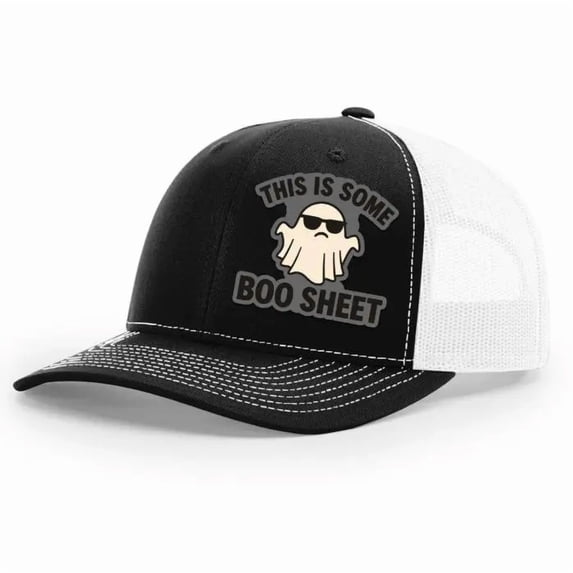 This Is Some Boo Sheet Hat, Funny Halloween Trucker Cap, Spooky Season Gift Idea, Cute Ghost Pun Hat, Halloween Party Hat, Ghost Lover Gift